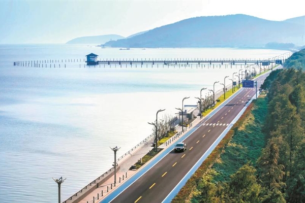 十里明珠堤躍升“太湖封面”，七里風光堤改造正式啟動